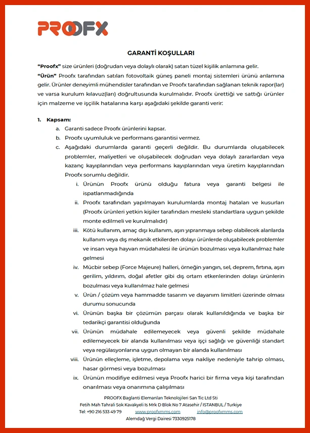 garanti belgesi